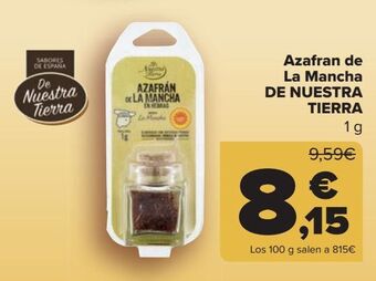 Carrefour Azafrán de la mancha de nuestra tierra oferta