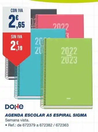 Bureau Vallée Agenda escolar oferta