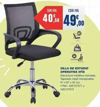 Bureau Vallée Silla de estudio oferta