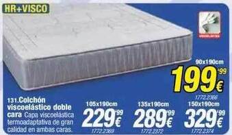 Rapimueble Colchón viscoelástico doble cara oferta