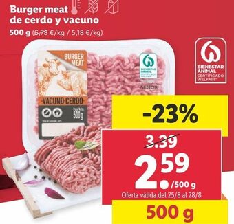 Lidl Carne picada oferta