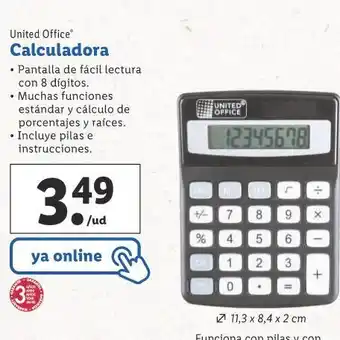 Lidl Calculadora oferta