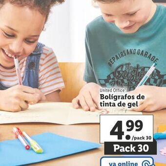 Lidl Bolígrafos de tinta de gel oferta