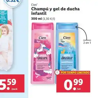 Lidl Champú y gel de ducha infantil oferta
