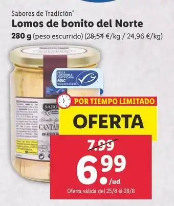 Lidl Bonito del norte oferta