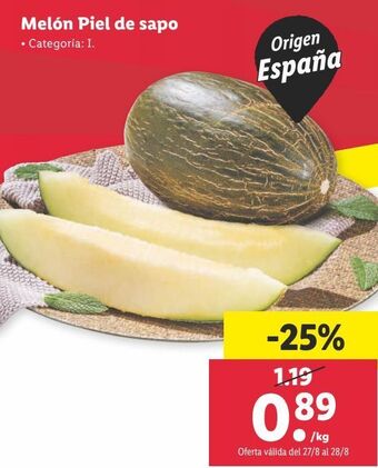 Lidl Melón oferta