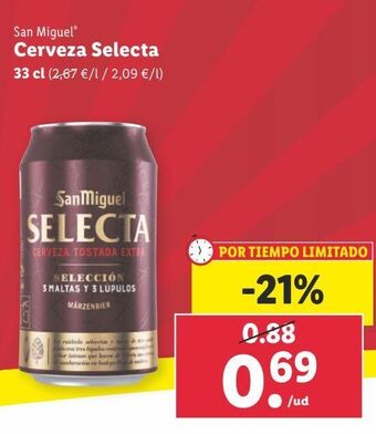 Lidl Cerveza san miguel oferta