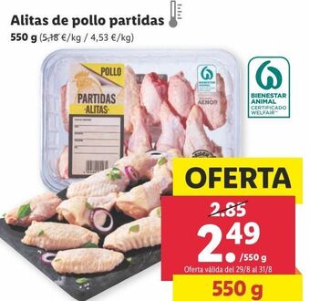 Lidl Alas de pollo oferta