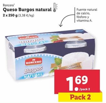 Lidl Queso fresco roncero oferta