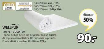 JYSK Topper gold t30 oferta