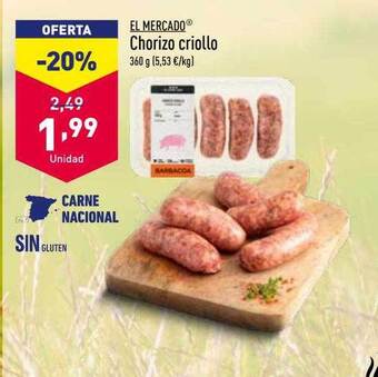 ALDI Chorizo criollo oferta