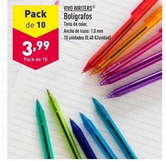 ALDI Bolígrafos oferta