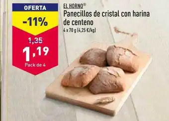 ALDI Pancecillos de cristal con harina de centeno oferta