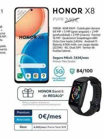Movistar Honor x8 oferta