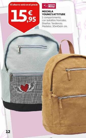 Alcampo Mochila young's attitude oferta