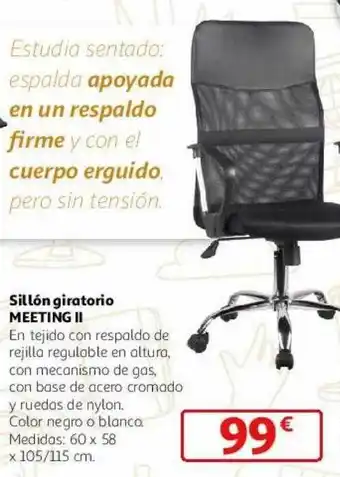 Alcampo Sillón giratorio meeting ii oferta