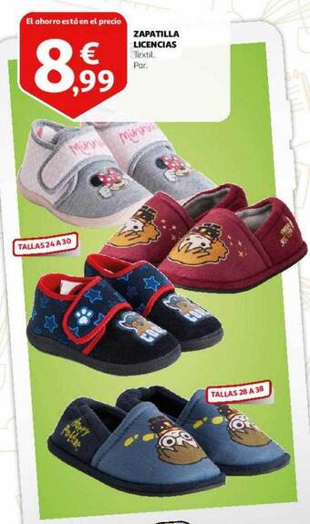 Alcampo Zapatilla licencias oferta