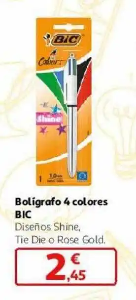 Alcampo Bolígrafo 4 colores bic oferta