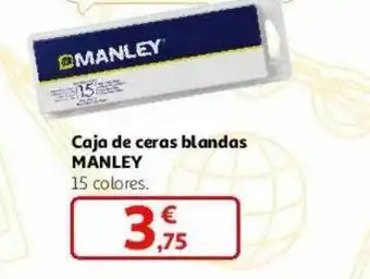 Alcampo Caja de ceras blandas manley oferta