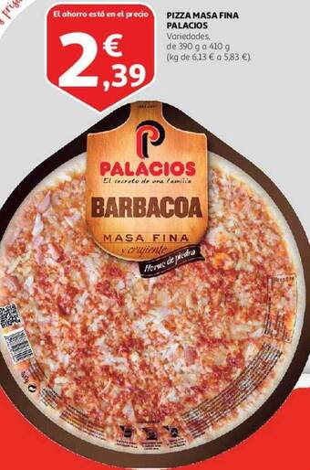 Alcampo Pizza masa fina palacios oferta