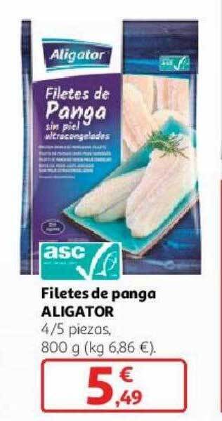 Alcampo Filetes de panga aligator oferta