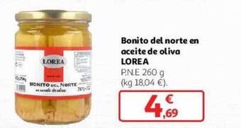 Alcampo Bonito del norte en aceite de oliva lorea oferta