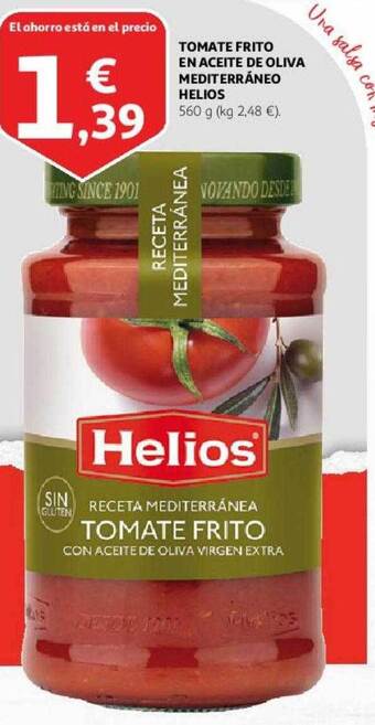 Alcampo Tomate frito en aceite de oliva mediterráneo helios oferta