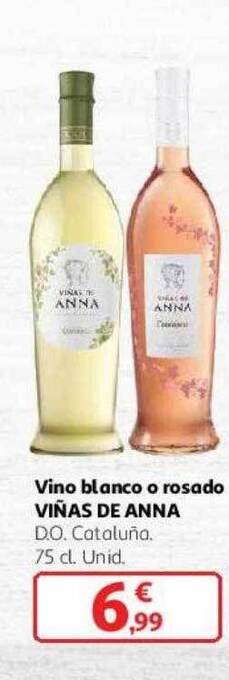 Alcampo Vino blanco o rosado viñas de anna oferta
