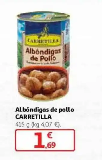 Alcampo Albóndigas de pollo carretilla oferta