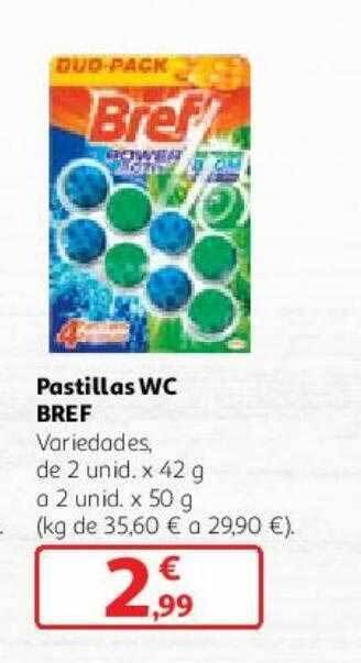 Alcampo Pastillas wc bref oferta