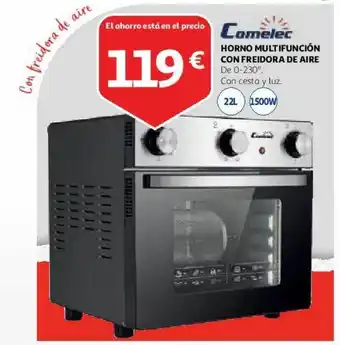 Alcampo Comelec horno multifunción con freidora de aire oferta