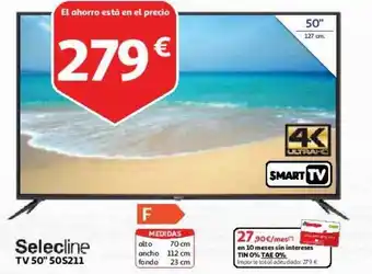 Alcampo Selecline tv 50 oferta