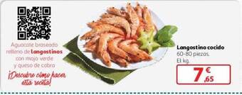 Alcampo Langostino cocido oferta