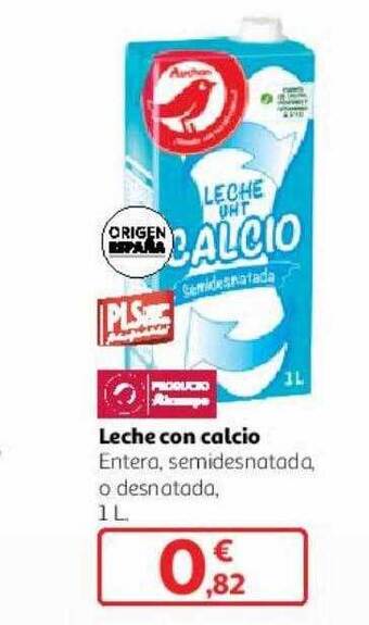 Alcampo Leche con calcio oferta