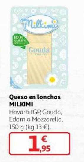 Alcampo Queso en lonchas milkimi oferta