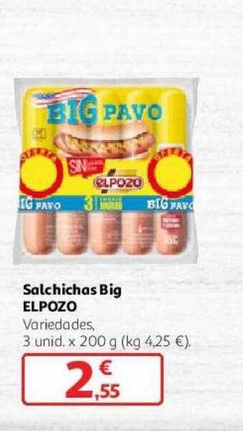 Alcampo Salchichas big elpozo oferta