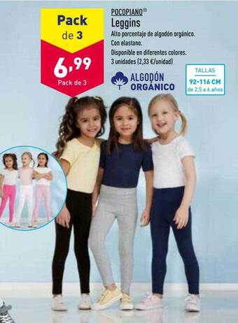 ALDI Pocopiano leggins oferta