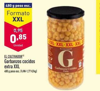 ALDI El cultivador garbanzos cocidos extra xxl oferta