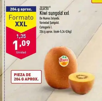 ALDI Zespri kiwi sungold xxl oferta
