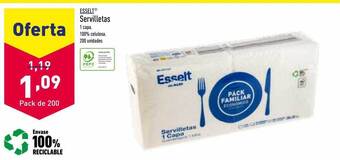 ALDI Esselt servilletas oferta