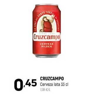 Coviran Cruzcampo cerveza oferta