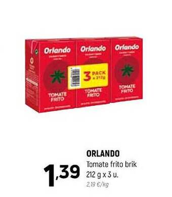 Coviran Orlando tomate frito brik oferta