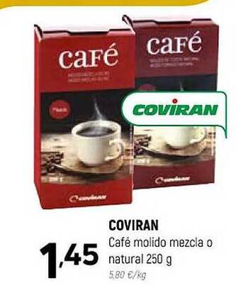 Coviran Coviran café molido mezcla o natural oferta
