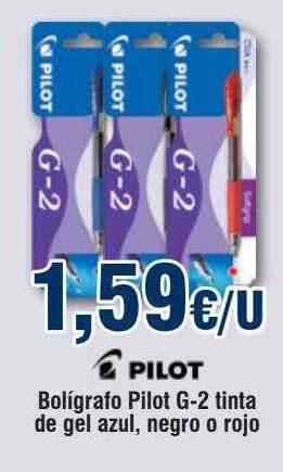 FROIZ Bolígrafo pilot g-2 tinta de gel azul negro o rojo oferta
