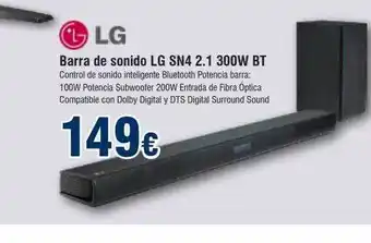 FROIZ Barra de sonido lg sn4 2.1 300w bt oferta