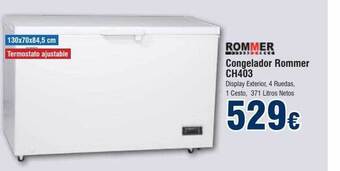 FROIZ Congelador rommer ch403 oferta