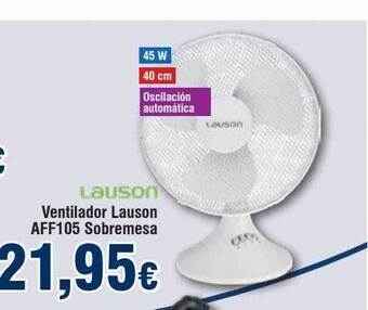 FROIZ Ventilador lauson aff105 sobremesa oferta