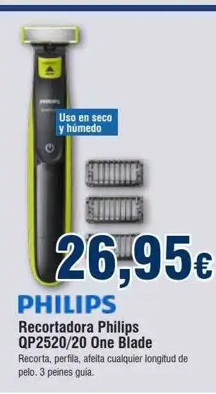 FROIZ Recortadora philips qp2520 20 one blade oferta
