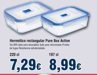 FROIZ Hermético rectangular pure box active oferta