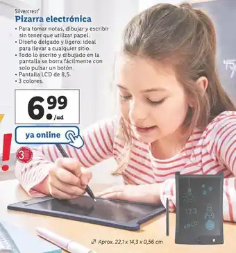 Lidl Pizarra infantil silvercrest oferta